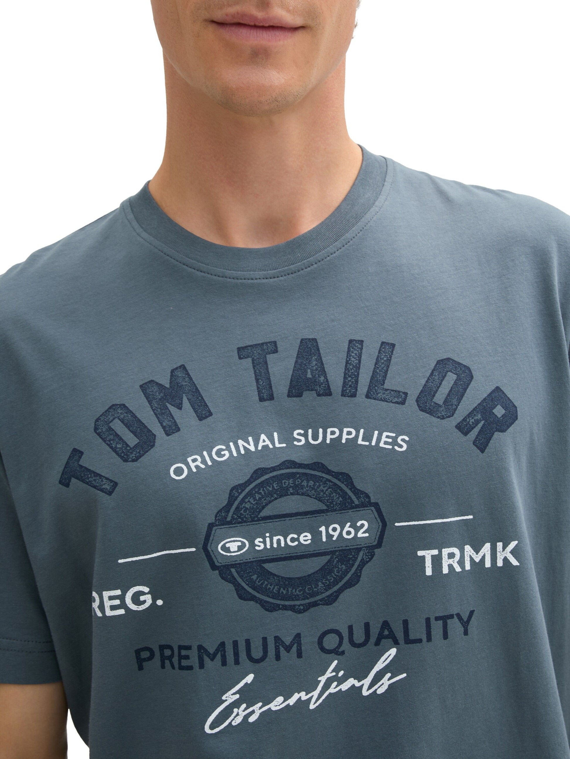 Tom Tailor – Tom Tailor Herren T-Shirt mit Logo Print