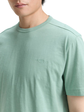 Tom Tailor Basic T-Shirt aus Baumwolle grün