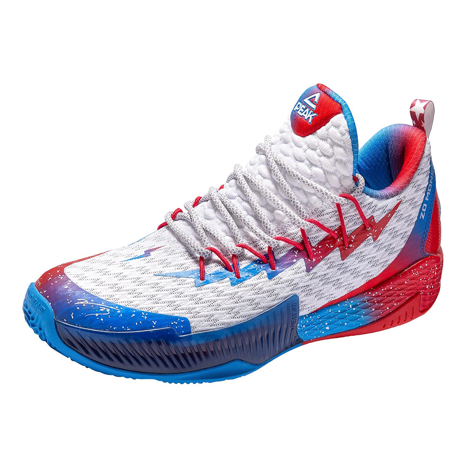 PEAK Lou Williams Basketball Shoes Men Lightning Series Blue Red EW936