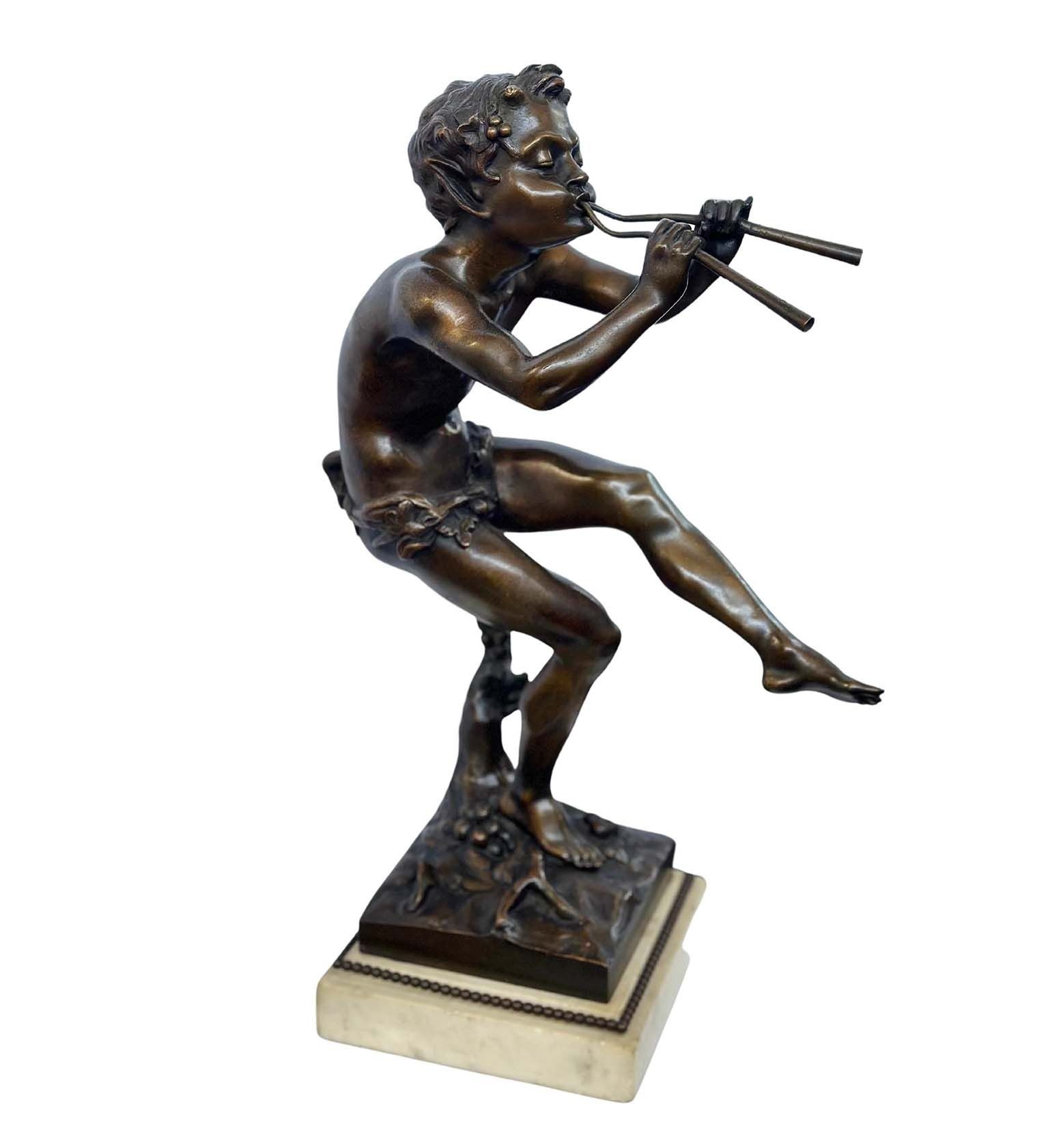 Bronze Sculpture of a Mythical Faun by Clodion