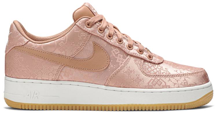 rose gold silk air force 1