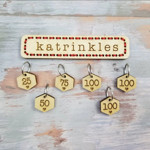 Katrinkles Cast On Counting Numbers Stitch Marker Set - Mariposa Yarn Store