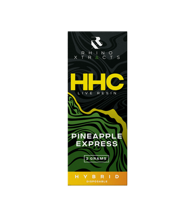Rhino Xtracts - Pineapple Express - HHC Disposable - 2 Gram - LIVE RESIN - Rhino Xtracts - 2 GRAMS, Disposable, HHC, Hybrid, Live Resin, Pineapple Express, Rhino Xtracts - Buy Delta 8