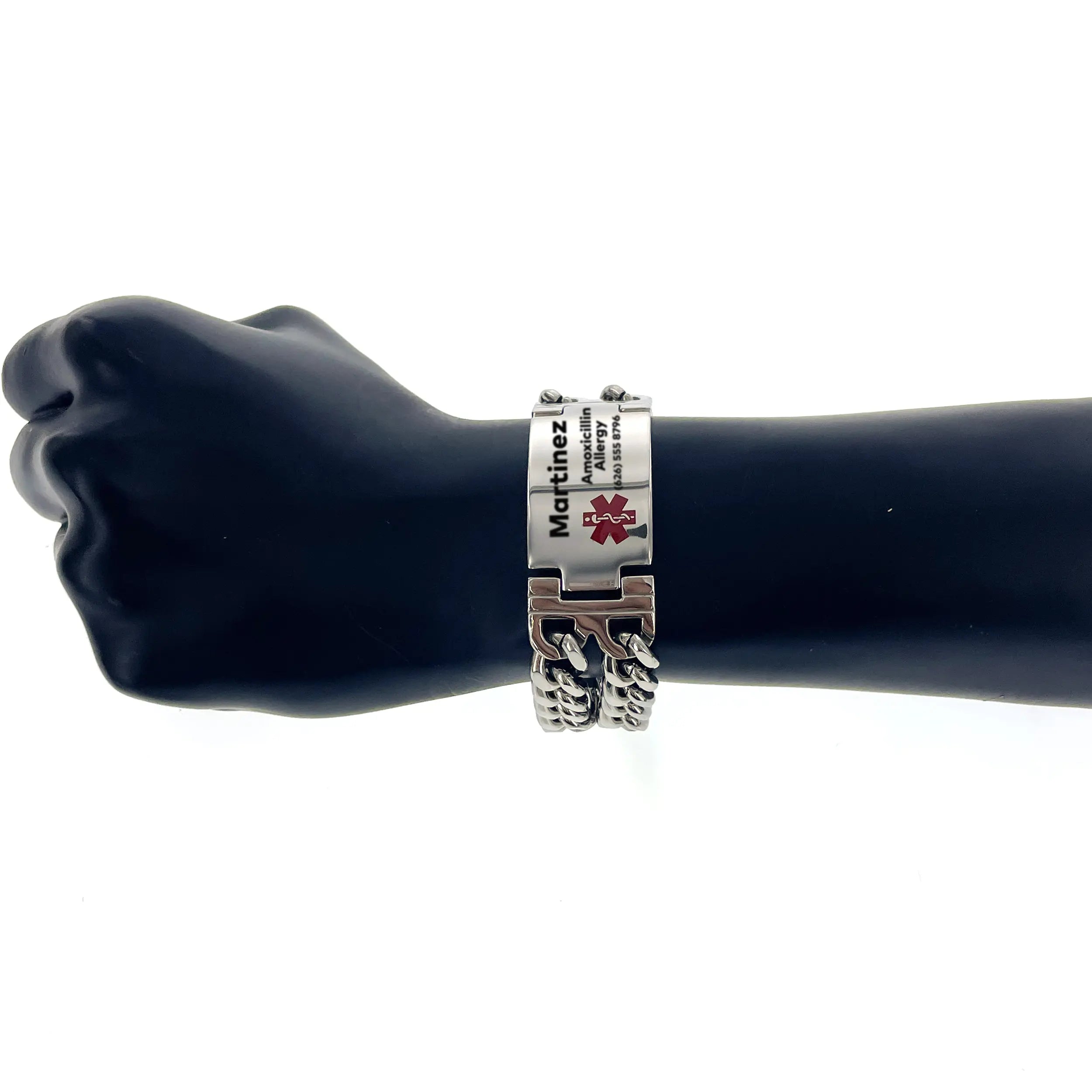 Custom Engravable Medical ID Bracelet For Men