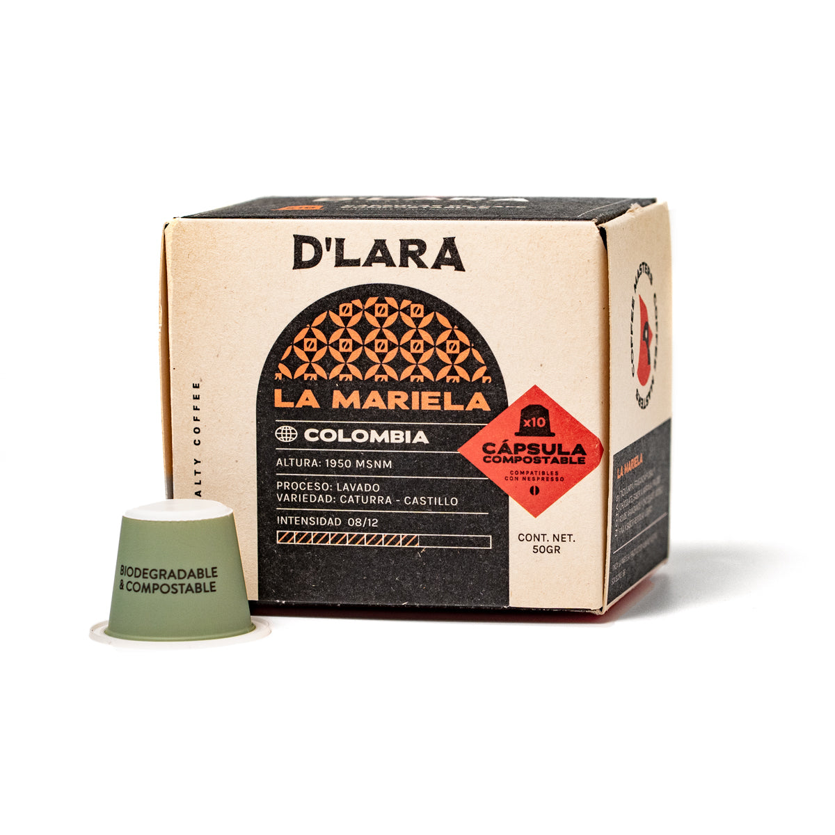 10 Cápsulas para Nespresso - La - Colombia - Café D'Lara