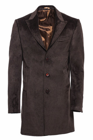   Peak Collar Brown Longcoat