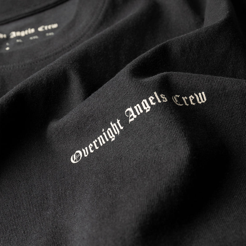 Crew Originals Oversized T-Shirt - Black - Overnight Angels Crew