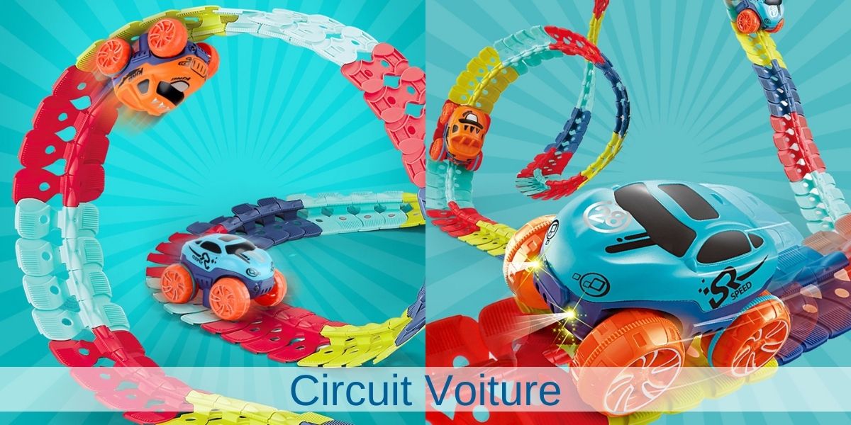 Circuit voiture montessori en bois-Petit voiture et train pour enfant –  L'Enfant Malin