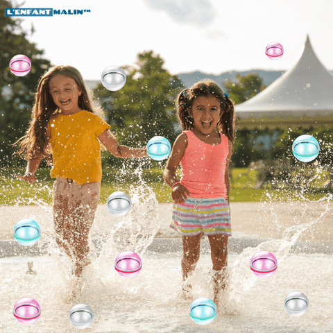 Boule d'eau réutilisable pour les enfants et les adultes, auto-scellant  Assortiment de bombes à eau Jouet de combat d'eau Balle d'eau d'automne  Jouer à l'eau Halloween Friandises à envoyer