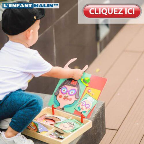 Jouets Montessori en Bois pour Enfant de 1, 2 et 3 ans, Jeu de Puzzle,  décennie