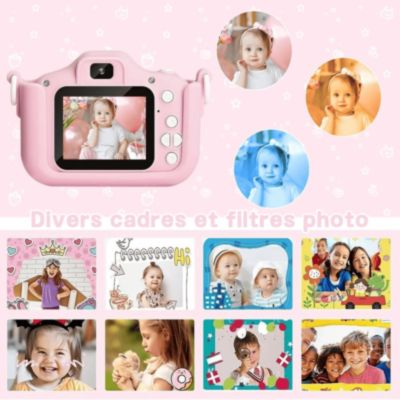 appareil photo enfant avec des cadres et filtres amusants
