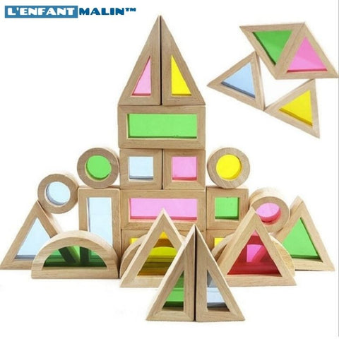 Jeu de domino - Jeu de construction en bois coloré pour enfant – L'Enfant  Malin