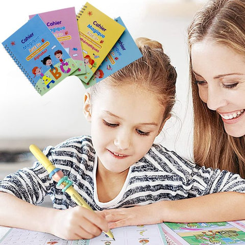 cahier d'écriture magique réutilisable en français pour les enfants apprentissage de l'écriture
