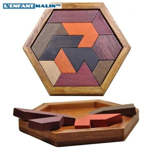 casse tete adulte et enfant casse-tête puzzle adulte bois puzzle tangram montessory casse-tete en bois anti stress boite secrete casse tete idée cadeau puzzle tangram