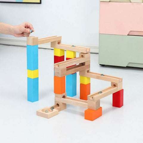 circuit de bille en bois circuit billes circuit de billes jouet bois pour les enfants