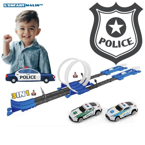 Circuit voiture enfant looping - Petites voitures jouets avec décor –  L'Enfant Malin