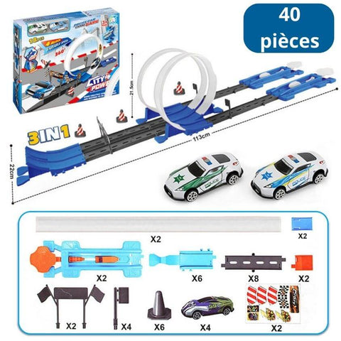 Circuit voiture enfant looping - Petites voitures jouets avec décor – L' Enfant Malin