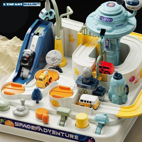 circuit voiture pour enfant thématique de l'espace jouet et circuit montessori l'enfant malin boutique