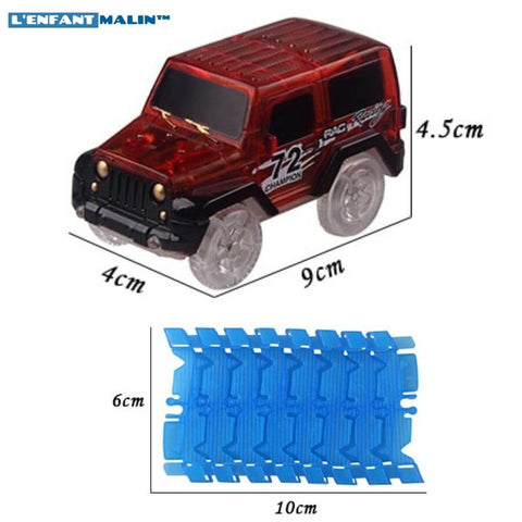 Circuit voiture électrique flexible lumineux