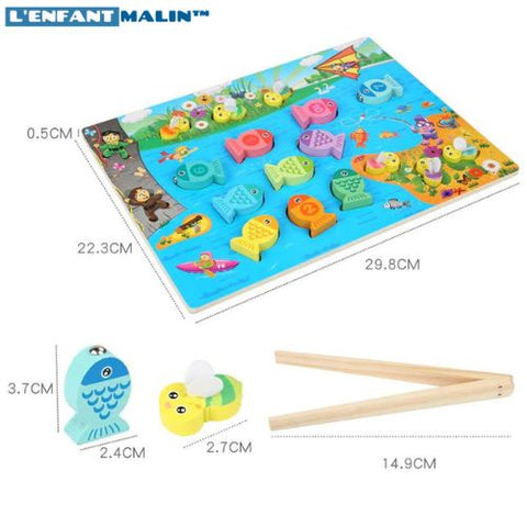 Jeu magnetique - Jeu de pêche à la ligne magnétique pour enfants – L'Enfant  Malin