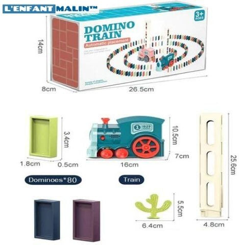 Jeu domino - Train électrique de domino pour enfants – L'Enfant Malin