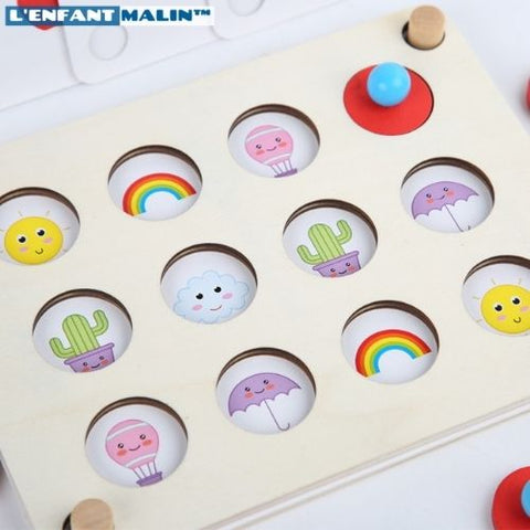 Jeu de mémoire - Réflexion, logique et mémorisation avec ce jeu bois – L' Enfant Malin