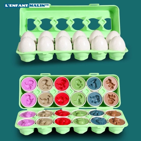 Puzzle 3D montessori - Jeu d'assemblage œuf de Pâques pour enfant –  L'Enfant Malin
