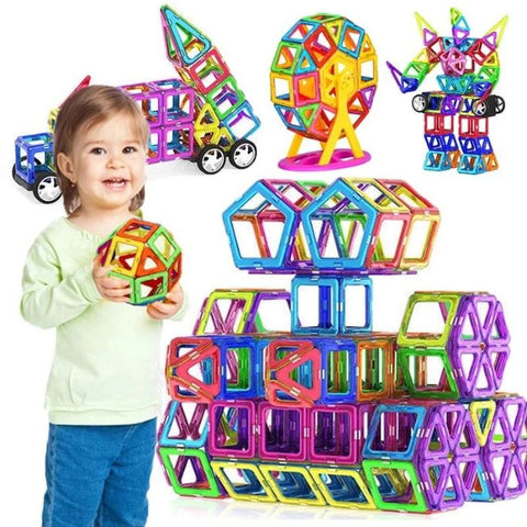 NEOVINSL Construction Magnetique Enfant Jeu de Magnetique Bloc de C