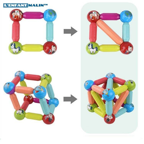 Magnetic Stick - Jeu magnétique avec stick aimantés de couleurs – L'Enfant  Malin