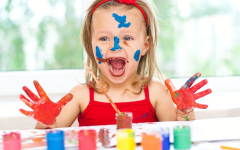 Peinture bébés et jeunes enfants, idée cadeau pour petits créatifs