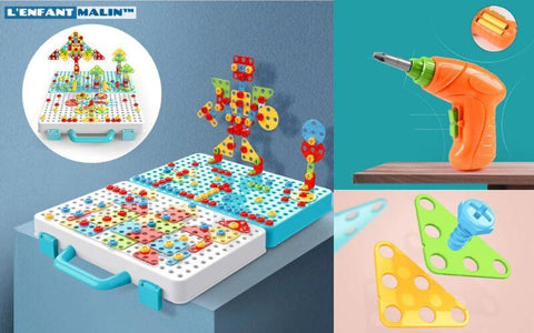 malette de construction jeux de construction outils pour enfant 