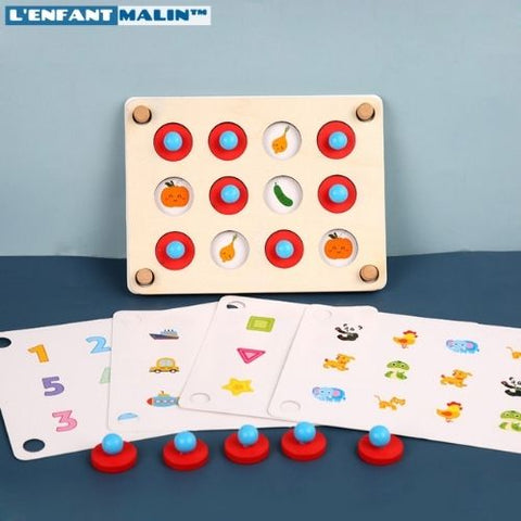 Jeu de mémoire - Réflexion, logique et mémorisation avec ce jeu bois –  L'Enfant Malin