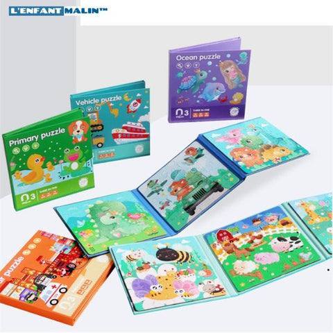 jeu aimanté puzzle magnetique puzzle enfant jeux aimantés boutique jeux éducatifs l'enfant malin