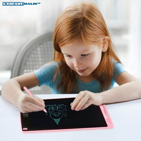 Tablette d'écriture LCD 6,5'' avec stylo pour enfants 3 ans + Bleu