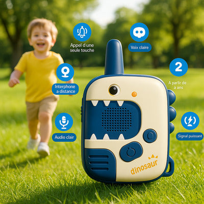 talkie walkie enfant facile à utiliser avec boutons intuitifs pour petites mains