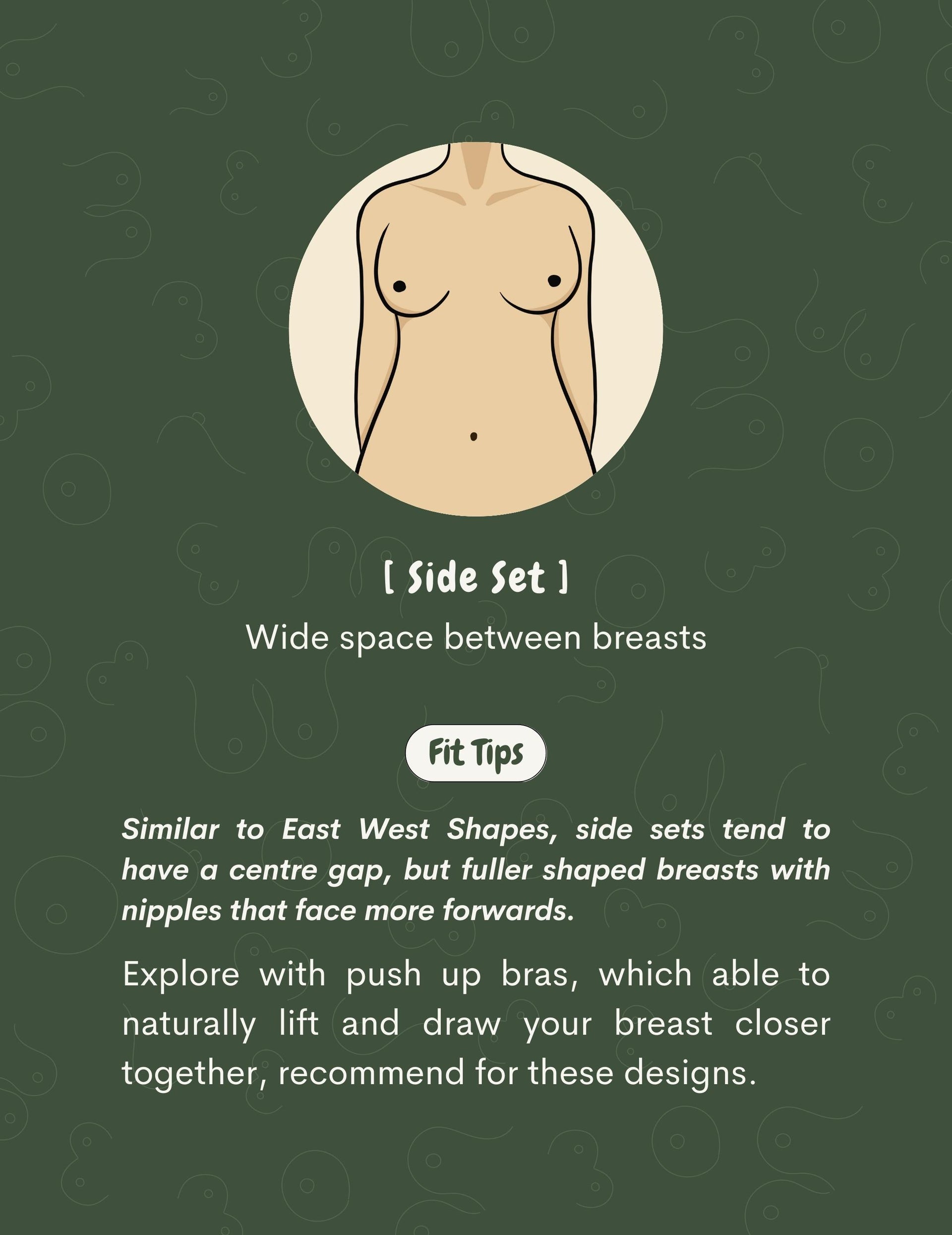 Side Set Breast - Wide space between breasts – Adelais Lingerie