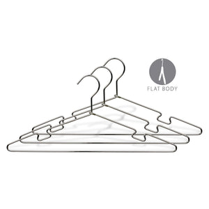 50PC 17 Clear Plastic Hangers Metal Swivel Zinc Clips & Hook
