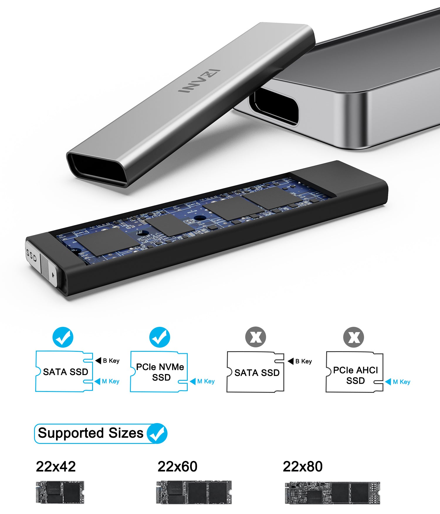 INVZI MagHub - Pop Up SSD USB-C Docking Station for MacBook Pro/Air