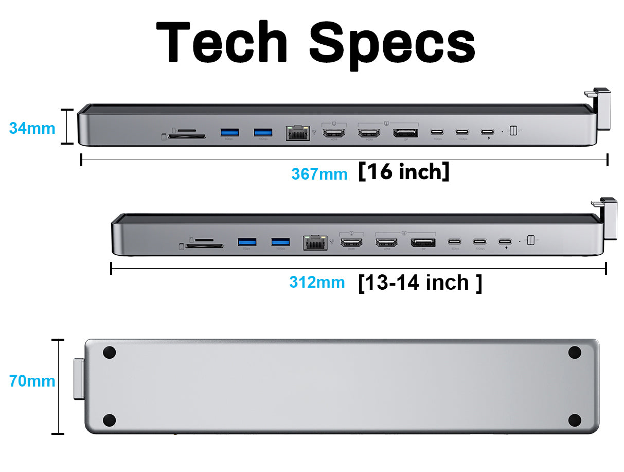 INVZI MagHub - Pop Up SSD USB-C Docking Station for MacBook Pro/Air