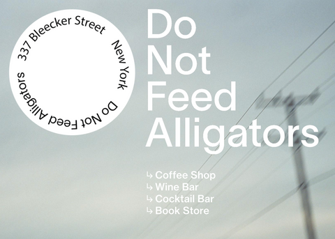 do not feed alligators coffee shop