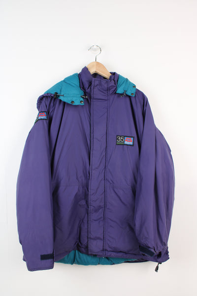 Mens Vintage Mountain Equipment GORE-TEX Jacket Blue Purple Size XL