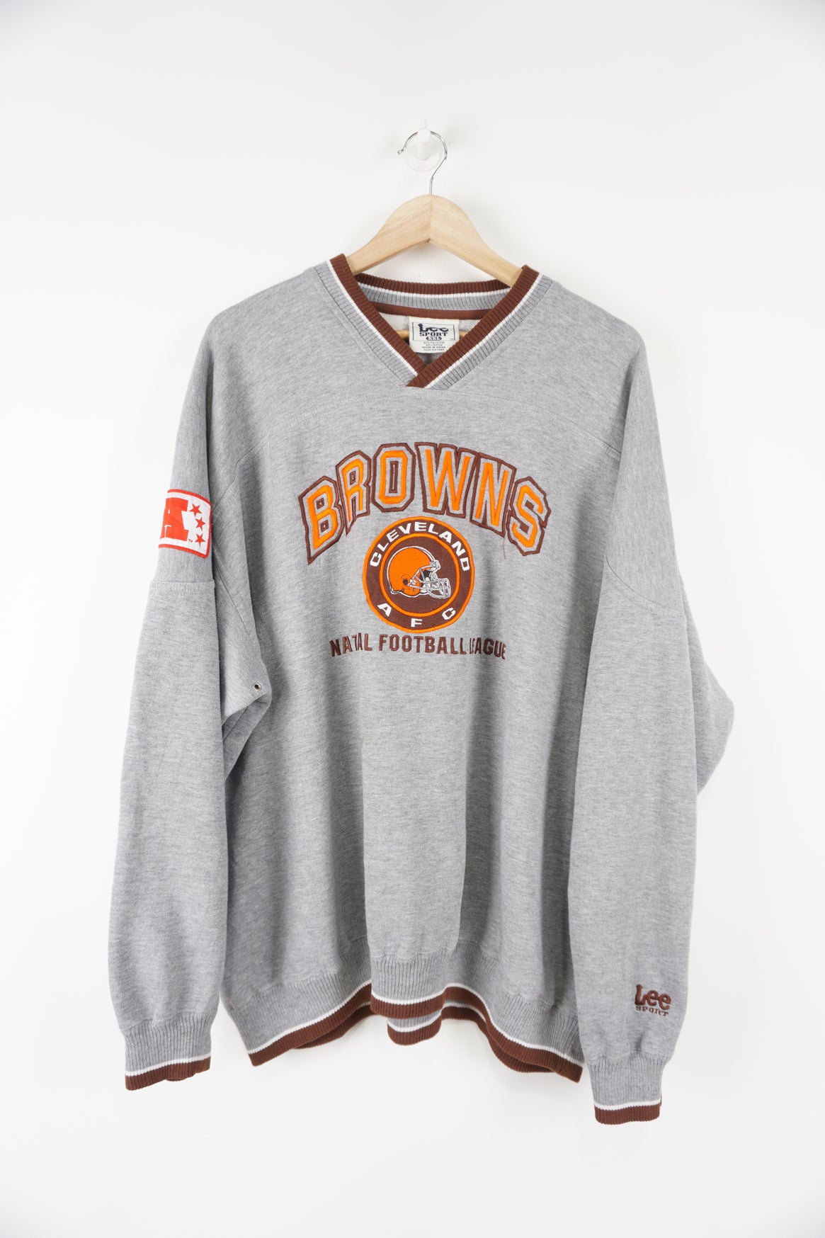 Cleveland Browns W/ Helmet Design Pullover Crew Neck