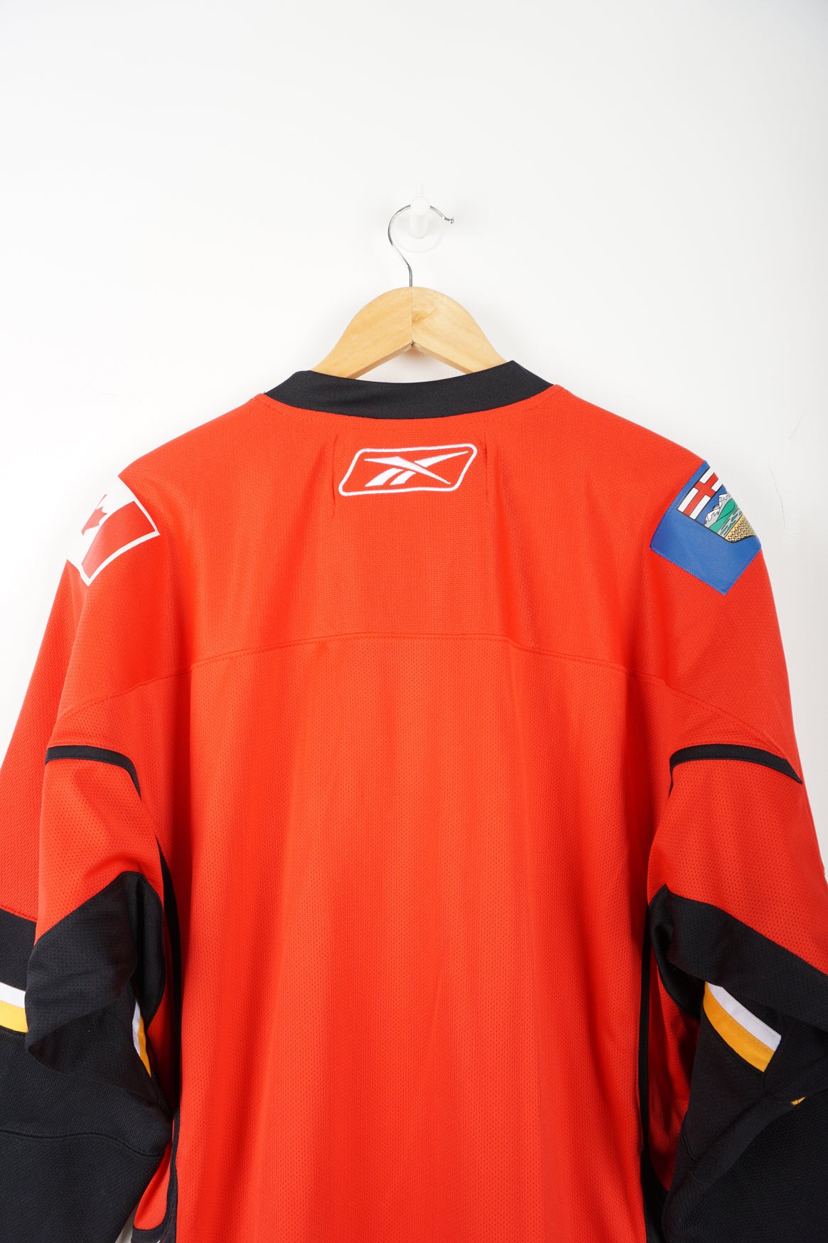 本物◇ 美品 NHL Reebok×CALGARY FLAMES ゲームシャツ ienomat.com.br