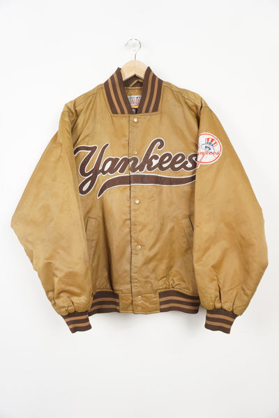 New York Yankees Satin Embroidered Bomber Jacket