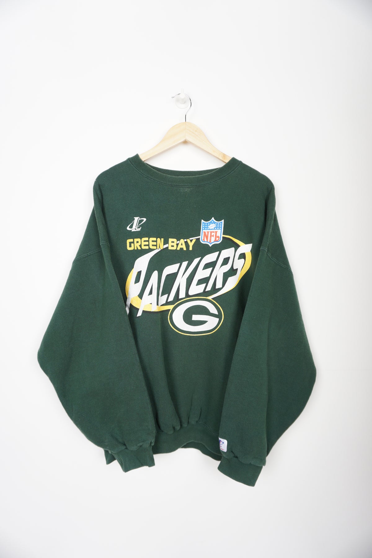 Galt Sand Vintage Green Bay Packers Men's Pullover Sweatshirt - Long Sleeve, Size Medium (M)