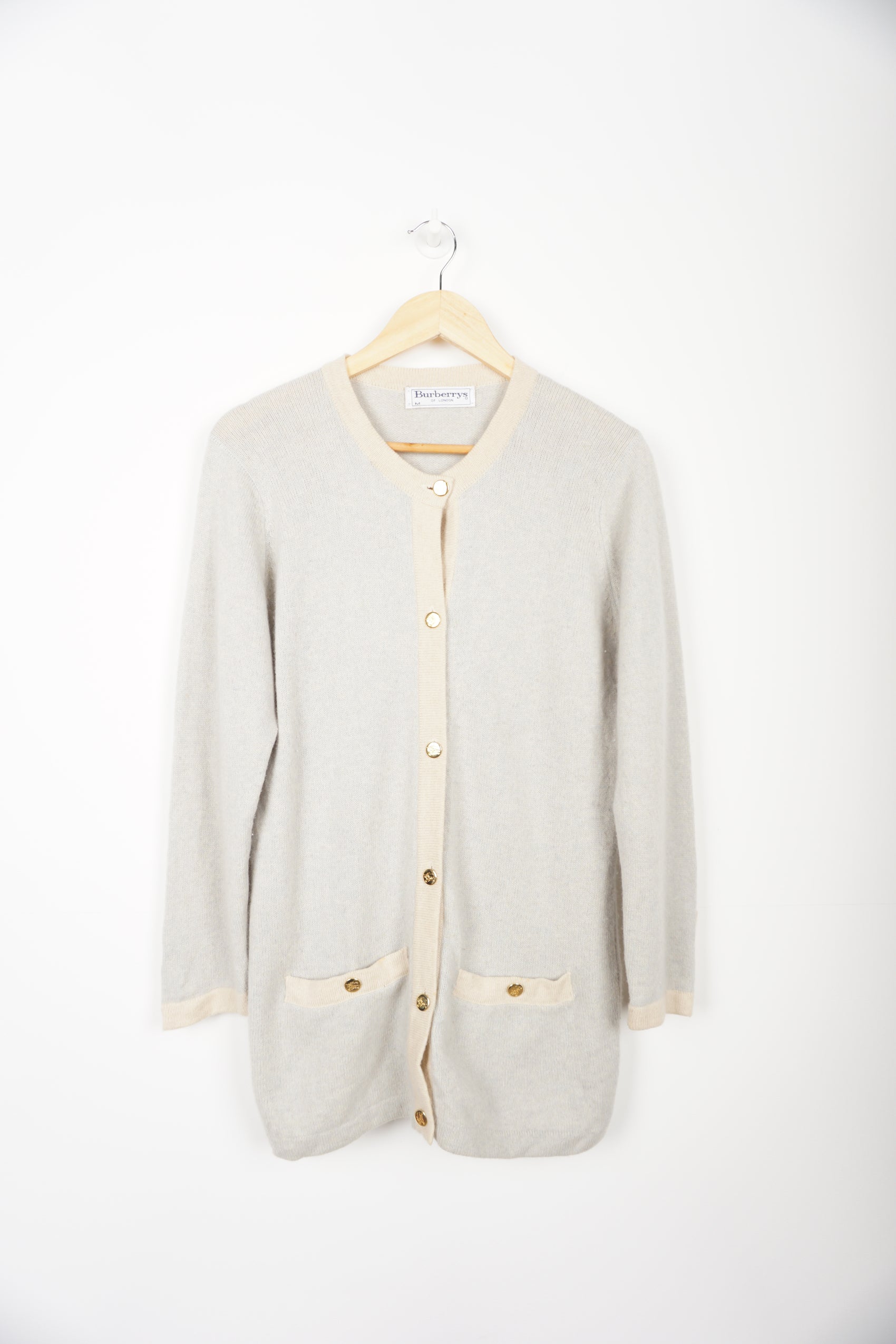 Vintage Burberry Merino Wool Cardigan – VintageFolk