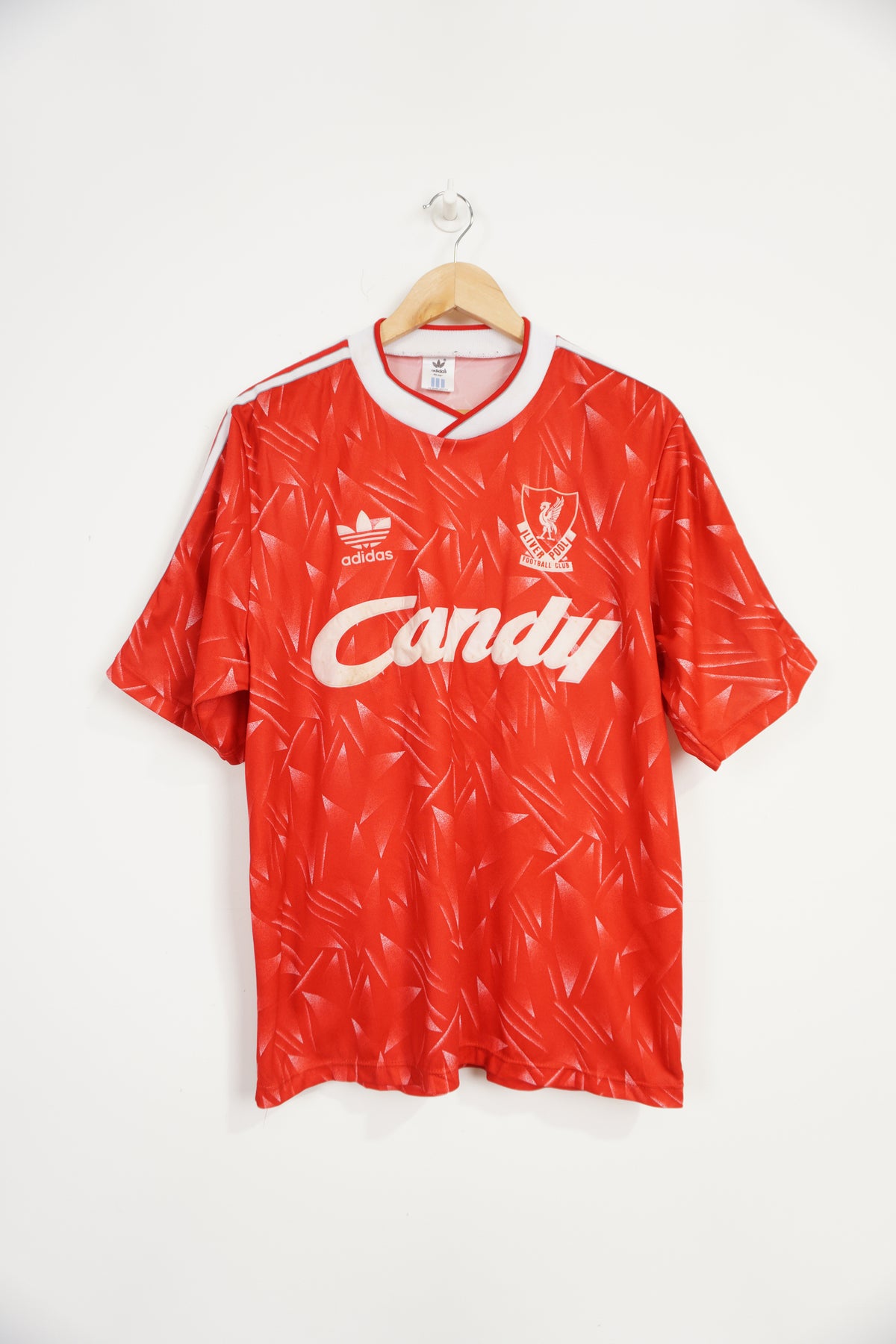 LIVERPOOL FC 1989 1990 ADIDAS HOME FOOTBALL SHIRT SOCCER JERSEY