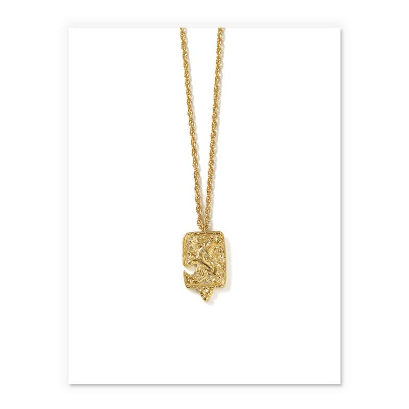 King Buona Fortuna Necklace In Gold MISS REESIE CO