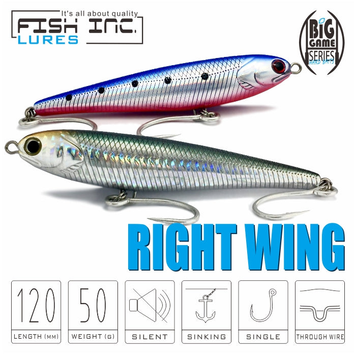 Winglet 87mm Zinc Casting Jig – Fish Inc Lures INTL