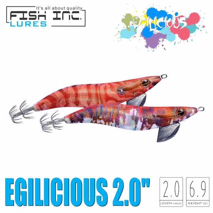 Fish Inc - Egilicous Squid Jig 3.0 – Fish N Bits